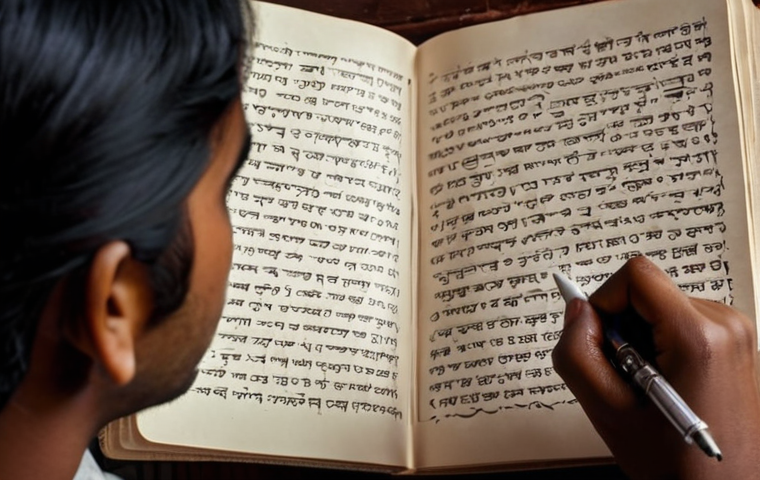 **A person writing in a journal, surrounded by emotional words (e.g., anger, sadness, frustration) written in Bangla. Focus on conveying self-reflection and understanding of emotions.**