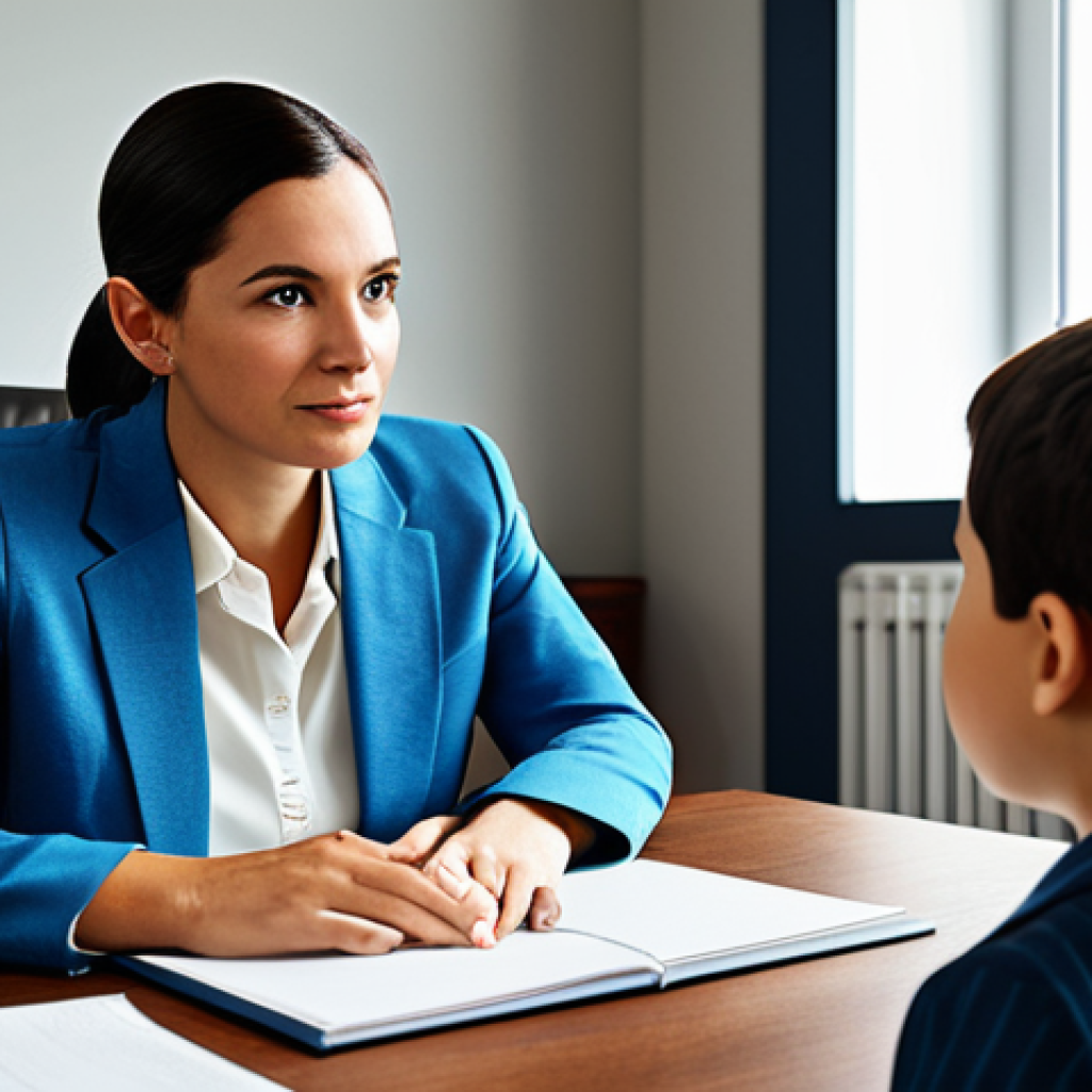 **
"A professional family counselor in a modest office setting, fully clothed in appropriate business attire, listening attentively to a young couple. Safe for work, family-friendly, perfect anatomy, natural proportions, professional lighting, fostering communication, well-formed hands, proper finger count, kind expression, natural body proportions."
**