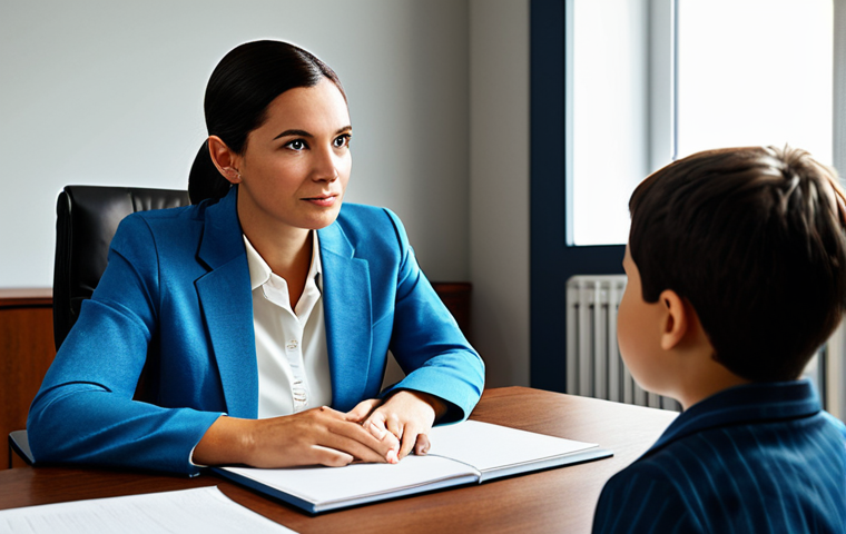 **
"A professional family counselor in a modest office setting, fully clothed in appropriate business attire, listening attentively to a young couple. Safe for work, family-friendly, perfect anatomy, natural proportions, professional lighting, fostering communication, well-formed hands, proper finger count, kind expression, natural body proportions."
**