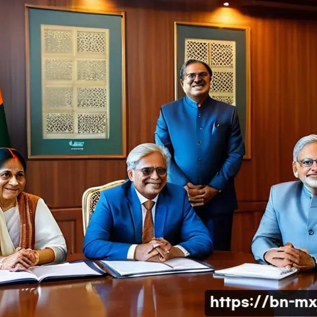 비폭력 커뮤니케이션을 통한 정치적 소통 - A diverse group of Bengali-speaking politicians sitting around a wooden conference table in a modern...